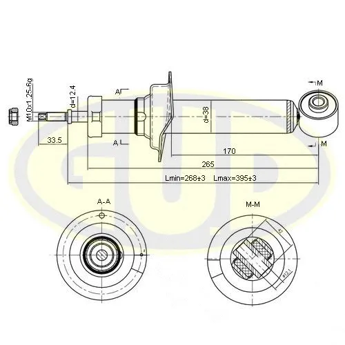 Amortisseur G.U.D. GSA341227