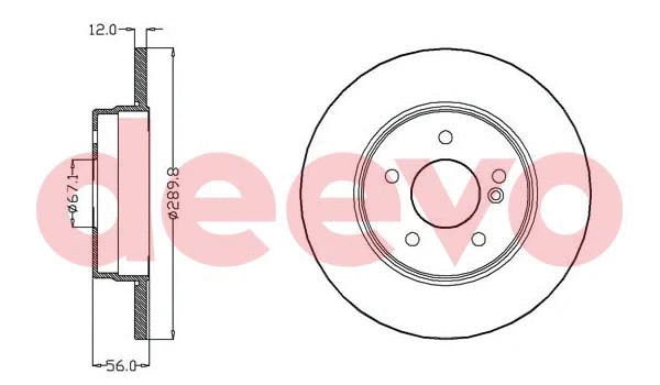 Disque de frein DEEVO BD33940