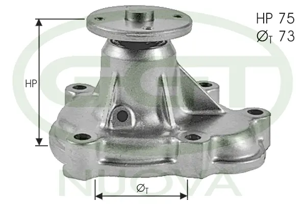 Pompe à eau, refroidissement du moteur GGT PA11068