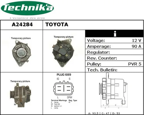 Alternateur Technika A24284