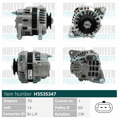 Alternateur HOFFER H5535347