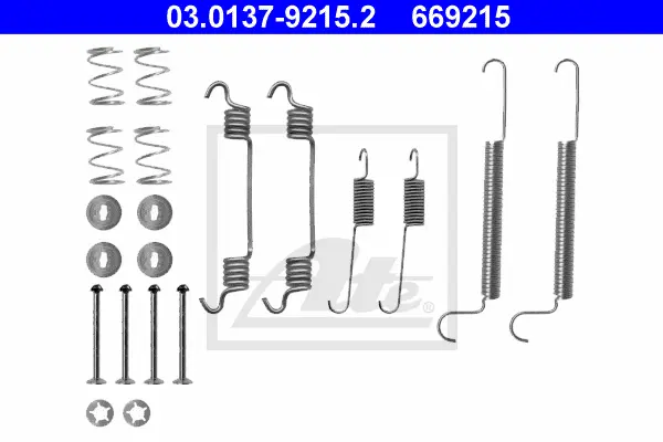 Kit d'accessoires, mâchoire de frein ATE-APAC 03.0137-9215.2