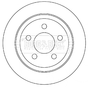 Disque de frein BORG & BECK BBD5351