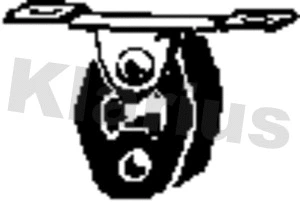 Suspension, échappement KLARIUS 420598