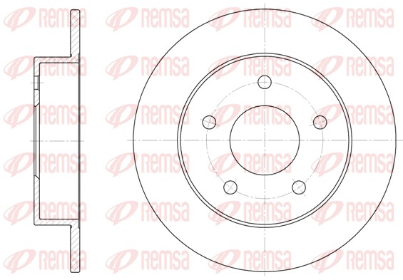 Disque de frein REMSA 6574.00