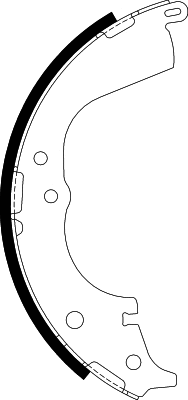 Jeu de mâchoires de frein NISSHINBO NS1002