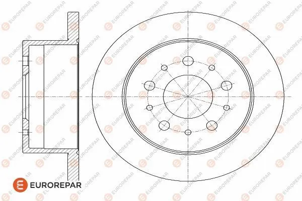 Disque de frein EUROREPAR 1618862980