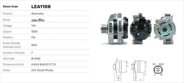 Alternateur LUSA LEA1108