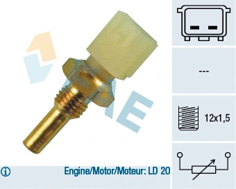 Sonde, température du liquide de refroidissement FAE 33040