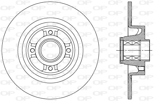 Disque de frein OPEN PARTS BDA2427.30