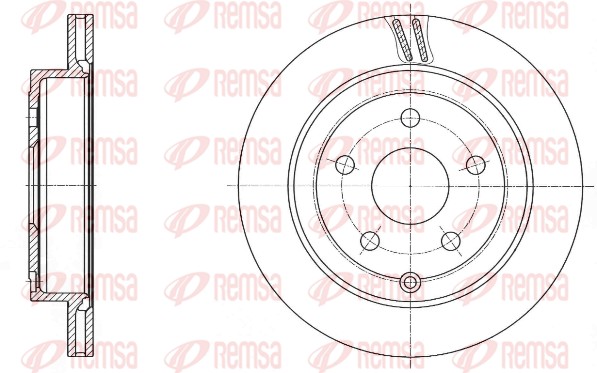 Disque de frein REMSA 61691.10