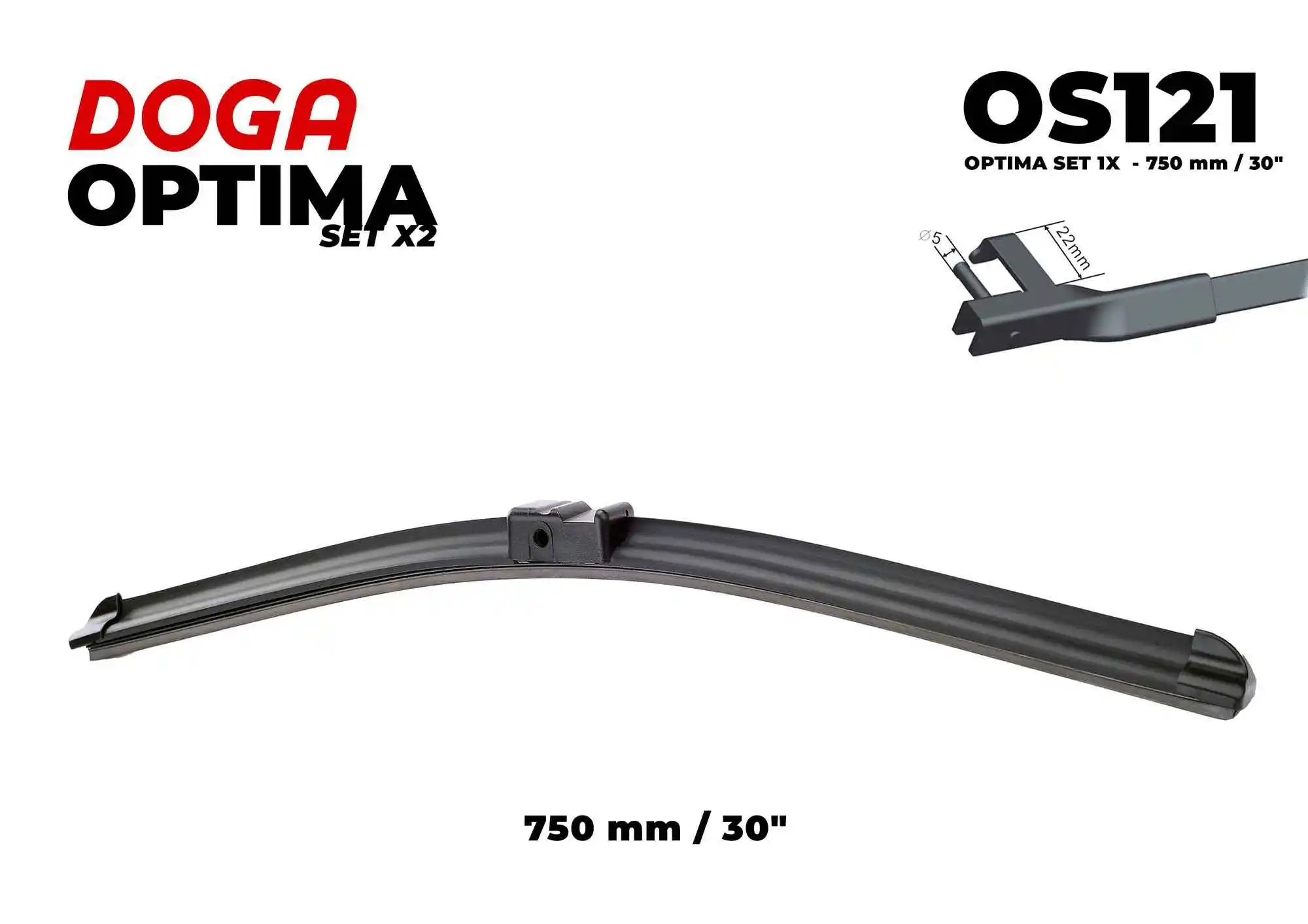 Balai d'essuie-glace DOGA OS121