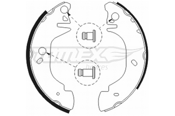 Jeu de mâchoires de frein TOMEX Brakes TX 20-81