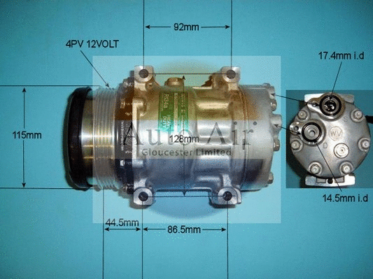 Compresseur, climatisation AUTO AIR GLOUCESTER 14-8148
