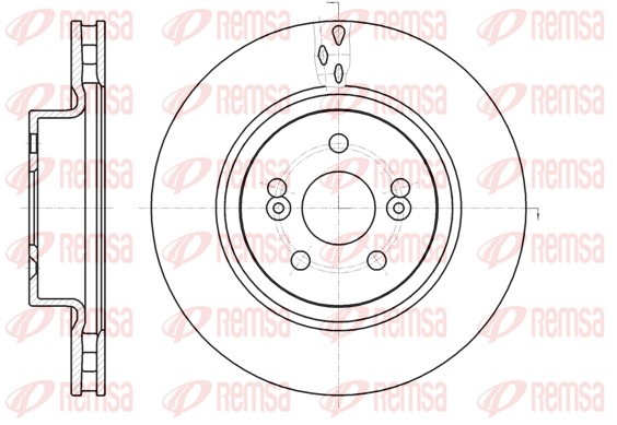 Disque de frein REMSA 61264.10