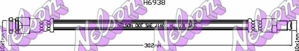 Flexible de frein KAWE H6938