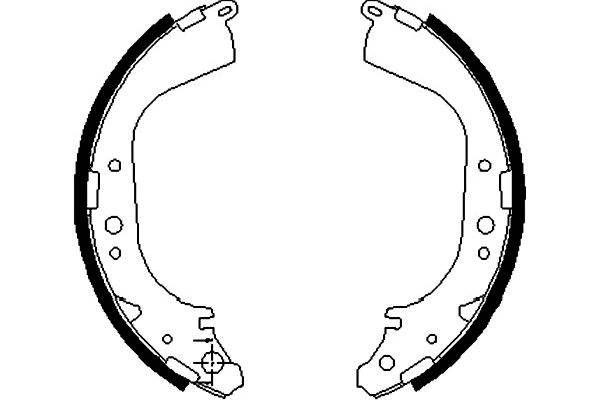 Jeu de mâchoires de frein KAVO PARTS KBS-7432