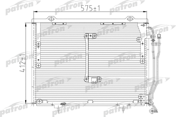 Condenseur, climatisation PATRON PRS1084