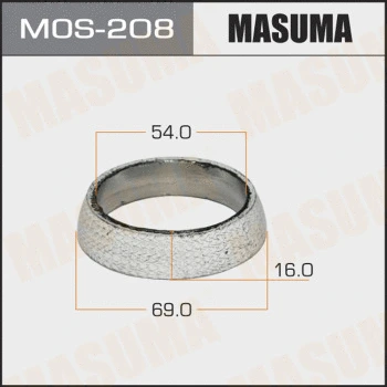 Bague d'étanchéité, tuyau d'échappement MASUMA MOS-208