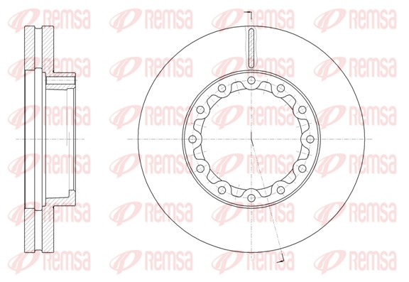 Disque de frein REMSA 62092.10