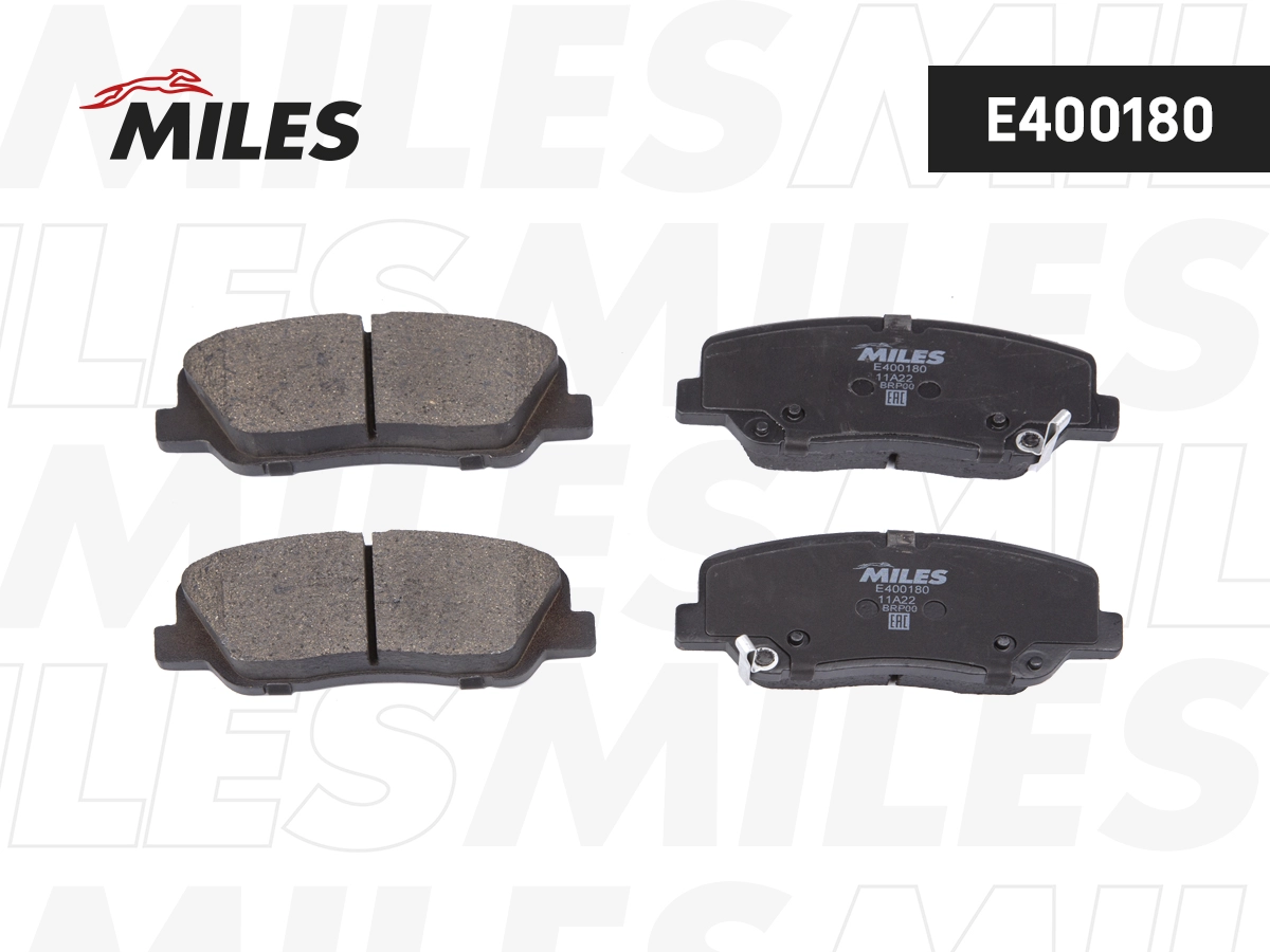 Kit de plaquettes de frein, frein à disque MILES E400180