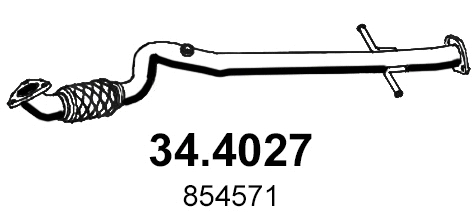 Tuyau d'échappement ASSO 34.4027