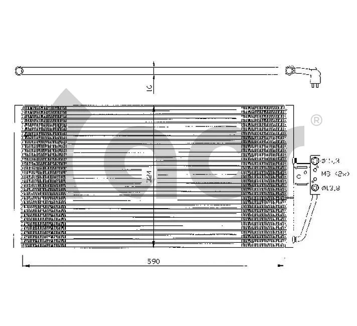 Condenseur, climatisation ACR 300328