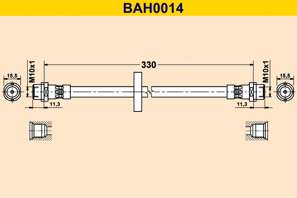 Flexible de frein BARUM BAH0014