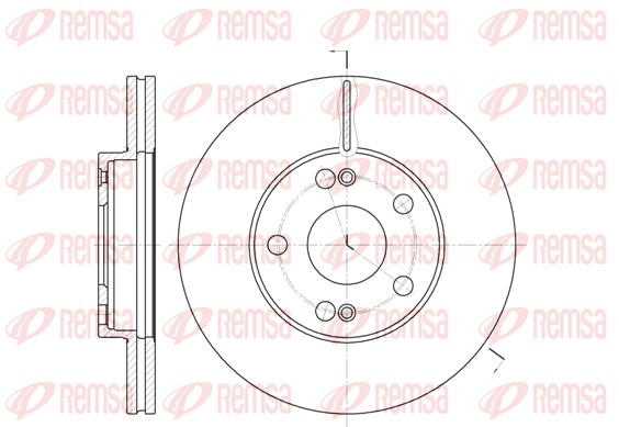 Disque de frein REMSA 6227.11