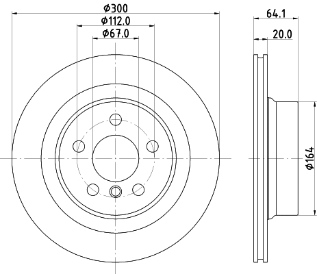 Disque de frein MINTEX MDC3009C
