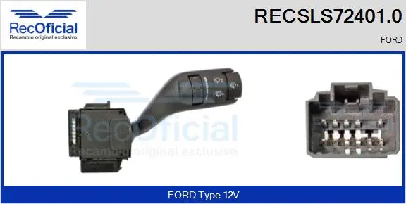 Commutateur de colonne de direction RECOFICIAL RECSLS72401.0