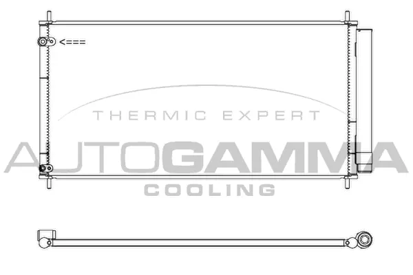 Condenseur, climatisation AUTOGAMMA 107440