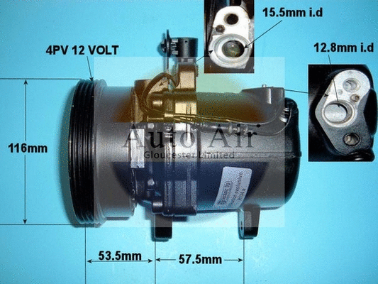 Compresseur, climatisation AUTO AIR GLOUCESTER 14-0228R