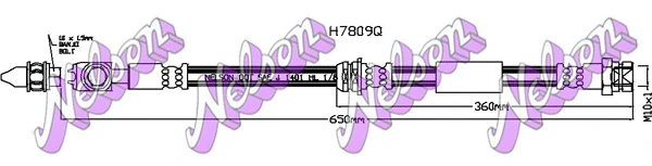 Flexible de frein KAWE H7809Q