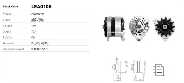 Alternateur LUSA LEA0105