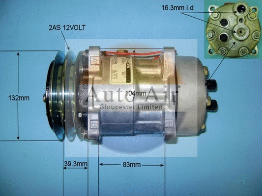 Compresseur, climatisation AUTO AIR GLOUCESTER 14-8585