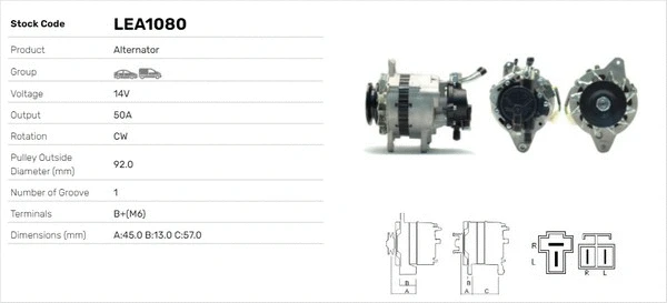 Alternateur LUSA LEA1080