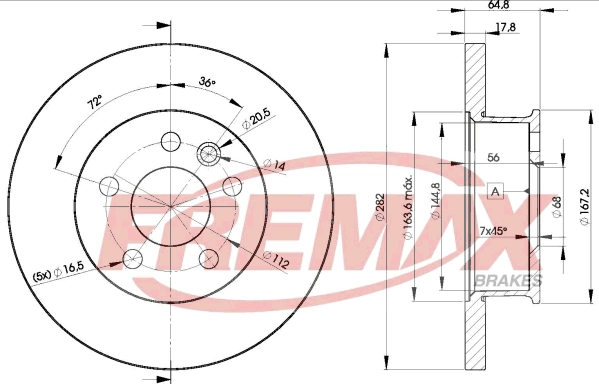 Disque de frein FREMAX BD-3012