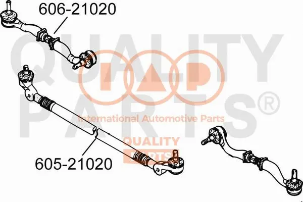 Rotule de direction IAP QUALITY PARTS 606-21020