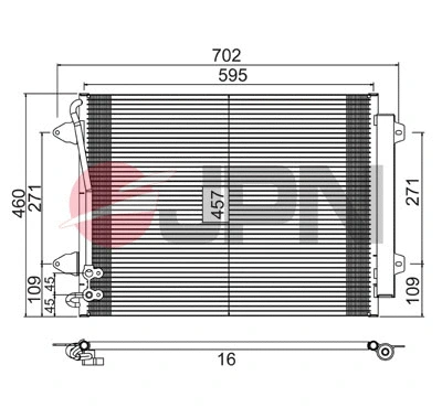 Condenseur, climatisation JPN 60C9142-JPN