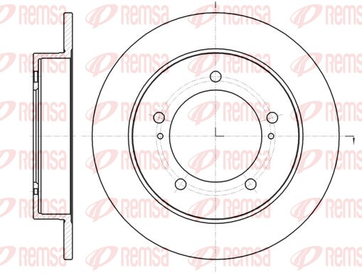 Disque de frein REMSA 61490.00