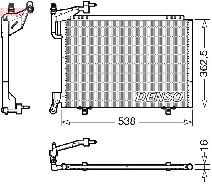 Condenseur, climatisation DENSO DCN10042
