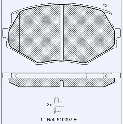 Kit de plaquettes de frein, frein à disque Technika 01792B