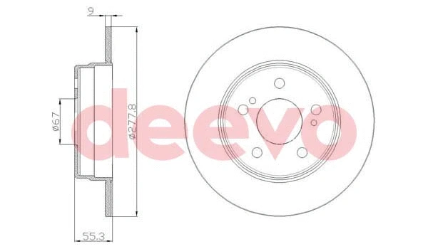 Disque de frein DEEVO BD32280