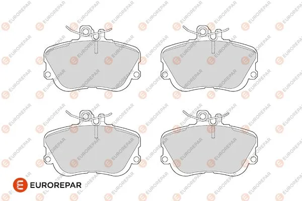 Kit de plaquettes de frein, frein à disque EUROREPAR 1686271080