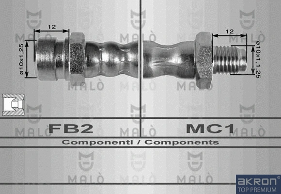 Flexible de frein AKRON-MALÒ 8055