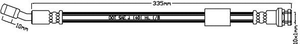 Flexible de frein JURATEK JBH1327R