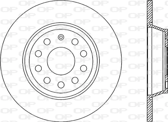 Disque de frein OPEN PARTS BDA2263.10