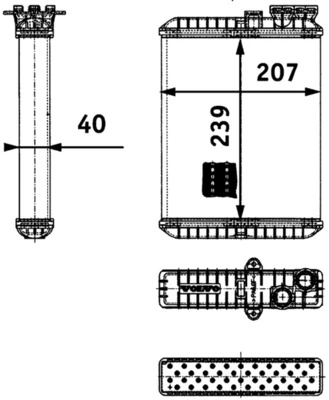 Système de chauffage MAHLE AH 90 000P