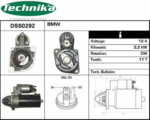 Démarreur Technika DSS0292